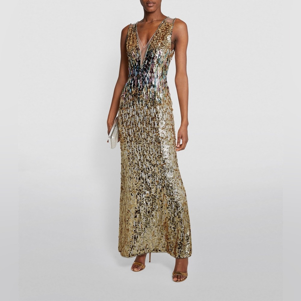 Selling this Jenny Packham gown size 10. Only warn once in great condition.